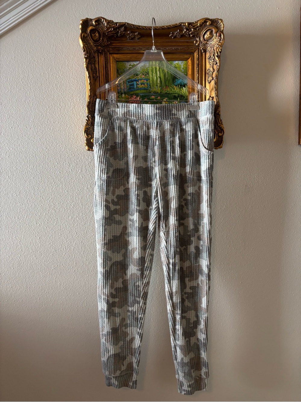 Secret Treasures Camo waffle knit Joggers